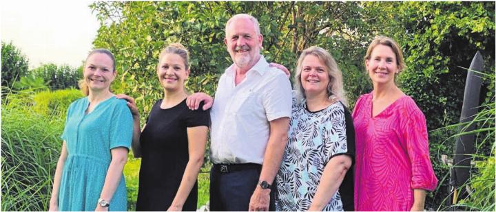 Freuen sich über eine rege Teilnahme (von links): Alessandra Loher, Christina Meier, Immanuel Schäbe, Belinda Lowe und Sylvie-Marie Nuc. Bild: zg