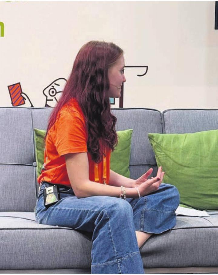 Rahel Rauch aus Dintikon konnte sich in verschiedenen Situationen beweisen, so auch beim fiktiven Eintrittsgespräch.
