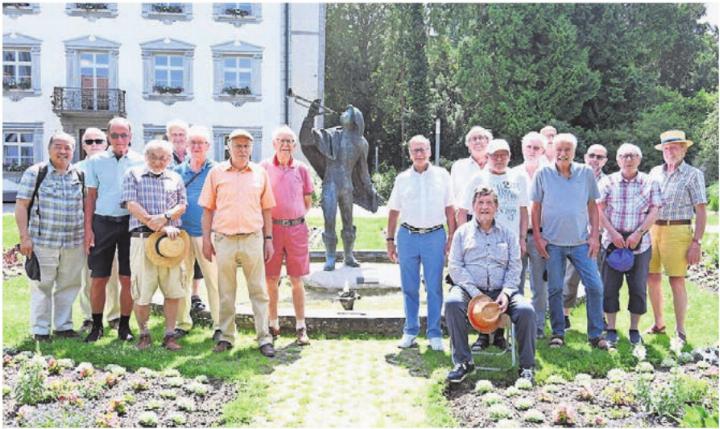 Der Männerchor Widen beim Trompeter von Säckingen. Bild: zg