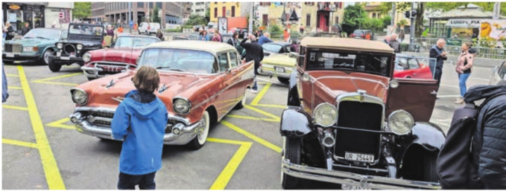 Der Obertorplatz wird auch heuer wieder Ausgangspunkt von Oldtimerfahrten. Bild: huy