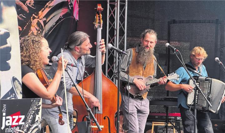 Irish Folk, Bluegrass, Country: SanySaidap auf dem Rössliplatz. Bilder: Stefan Sprenger