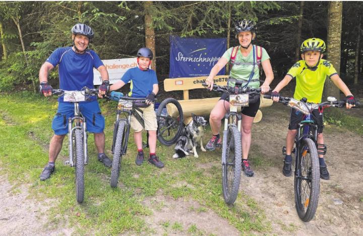 Gross und Klein kann mithelfen, Geld für die Stiftung Sternschnuppe zu sammeln, indem auf den Lindenberg pedalt wird. Bild: zg
