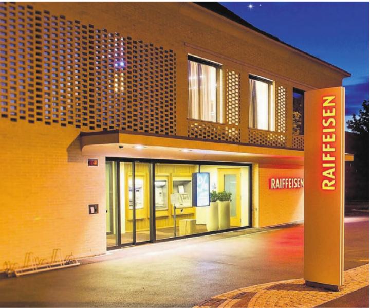 Die Raiffeisenbank Mutschellen hat ihren Hauptsitz in Zufikon. Sie ist mit dem Jahresergebnis 2025 sehr zufrieden. Bild: zg