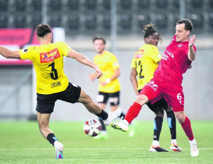 Stefano Cirelli (rechts, hier im Mai 2024 im Trikot des FC Baden) kommt zum FC Wohlen. Bild: Freshfocus