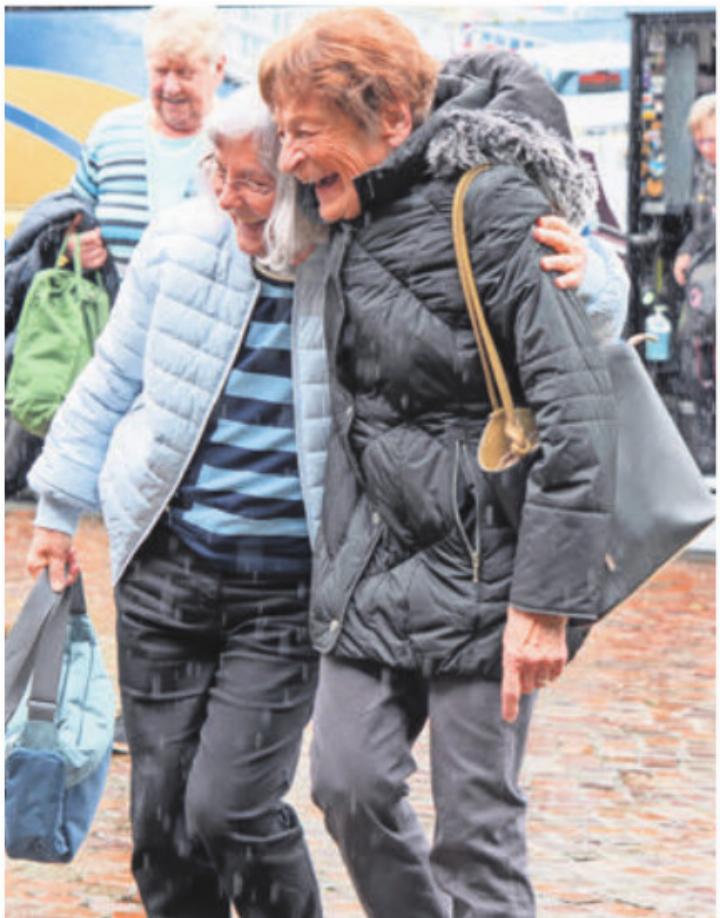 Die Teilnehmerinnen der Reise hatten viel zu lachen. Bild: zg