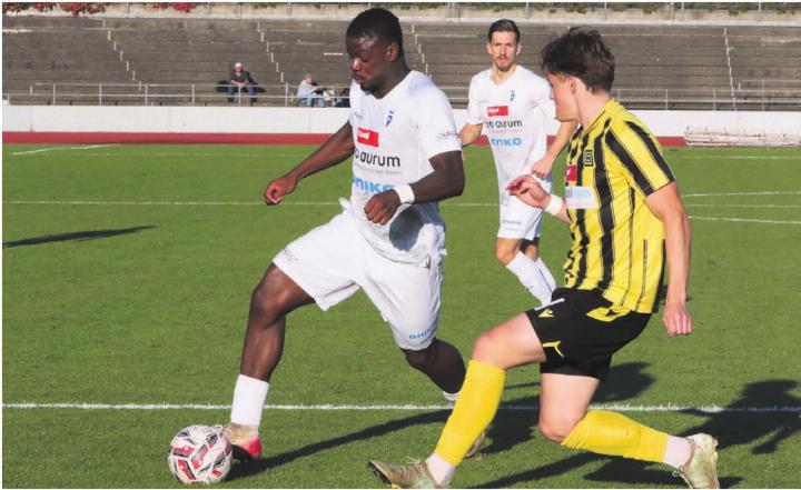 Auch Toptorschütze Dramane Sissoko (links) kann ohne gute Anspiele nicht erfolgreich sein. Ein weiterer Stürmer allein wird die Probleme der Freiämter nicht lösen. Bild: Archiv/jl