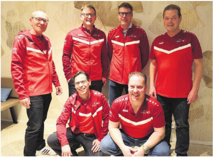 Der neue Vorstand der Männerriege Bremgarten freut sich auf das kommende Jahr. Bild: zg