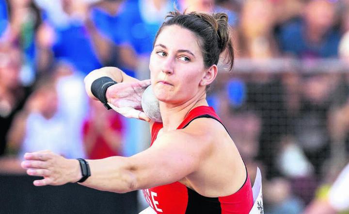 Miryam Mazenauer am Diamond League Wettkampf in Lausanne. Sie ist der grösste Name, der in Wohlen starten wird. Bild: Freshfocus