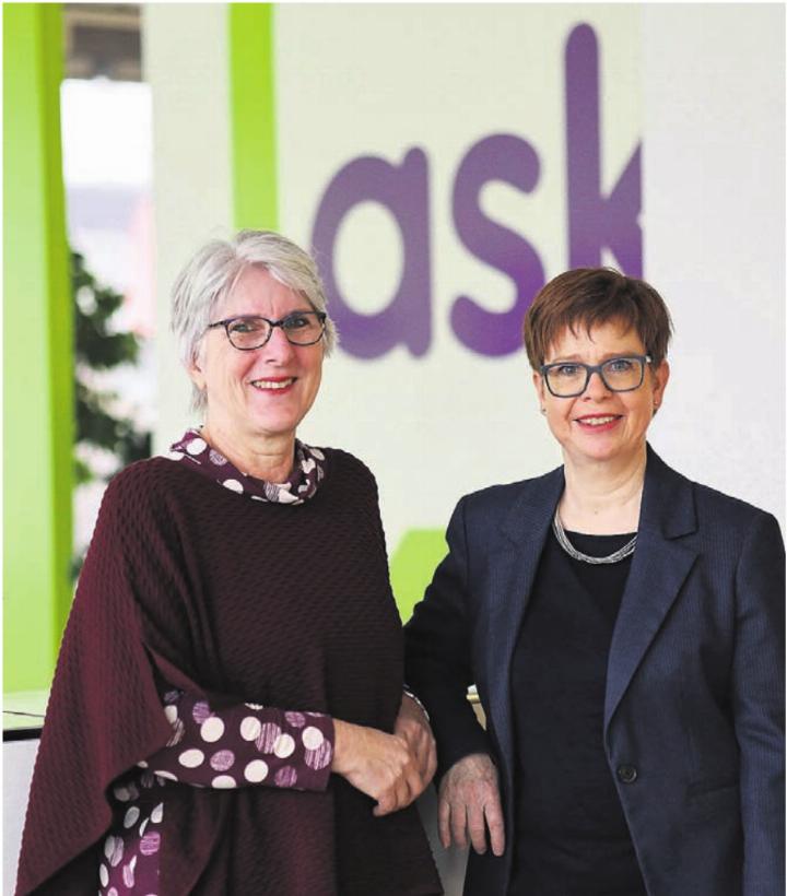 Geschäftsführerin Sonja Brönnimann (links) und Präsidentin Ruth Müri schauen zuversichtlich in die Zukunft. Bild: pd