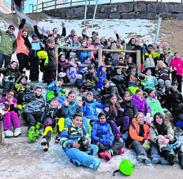 Die Primarschüler genossen die gemeinsame Zeit in Savognin, die wie jedes Jahr viel zu schnell vorbei war. Bild: zg