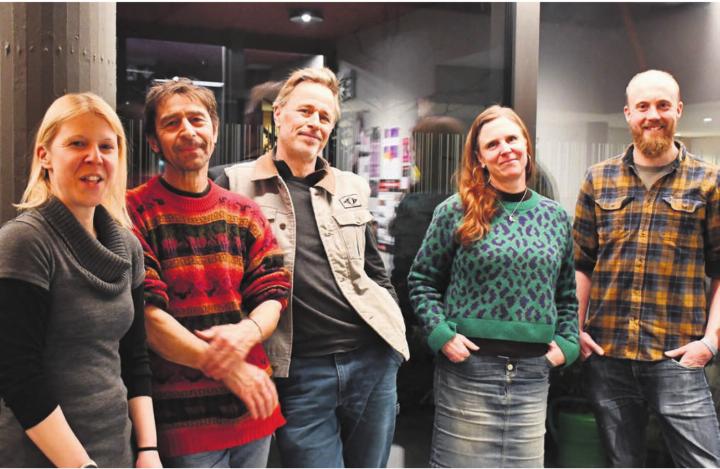 Vom Jakob-Isler-Areal zum Kulturwerk Bleichi. Das Sommerbar-OK organisiert ein Winterfest (v.l): Sandra Oetterli, Franz Weber, Andreas Muntwyler, Mirjam Corboz und Matthias Wüthrich. Bild: Monica Rast