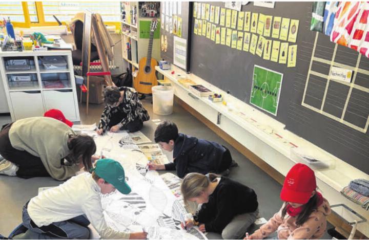 Den Zusammenhalt zu stärken, war eines der grossen Ziele der Projektwoche der Schule. Und so wurden gemeinsame Werke erschaffen.