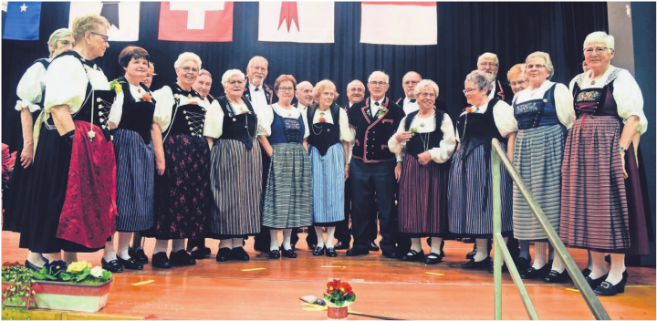 Noch 2023 wurde der Berner Trachtenchor Bremgarten vom Nordwestschweizerischen Jodlerverband (NWSJV) für 75 Jahre Verbandszugehörigkeit geehrt. Nun tritt der Verein nicht mehr öffentlich auf. Den stetigen Rückgang der Anzahl aktiver Mitglieder konnte man nicht kompensieren. Bild: zg