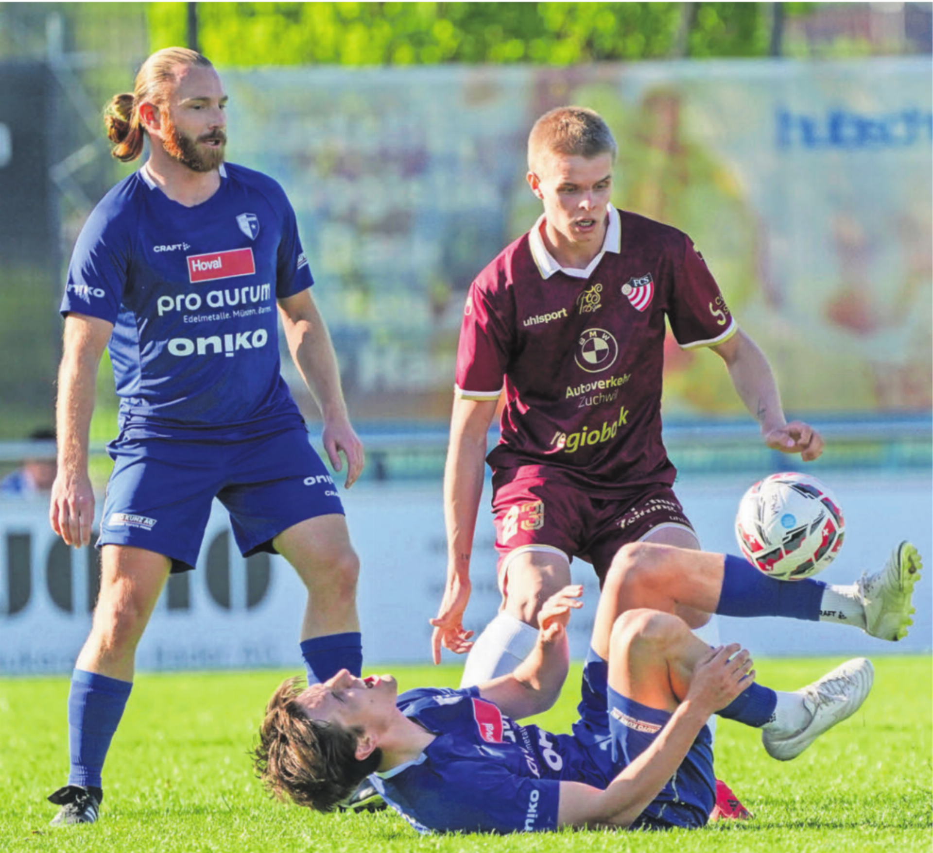 Der FC Wohlen (links Michael Weber, am Boden Javi Gabathuler) benötigt eine Leistungssteigerung gegen Delémont. Bild: Andy Müller - Das Bild wird blockiert. – Möglicherweise durch einen aktiven Adblocker.
