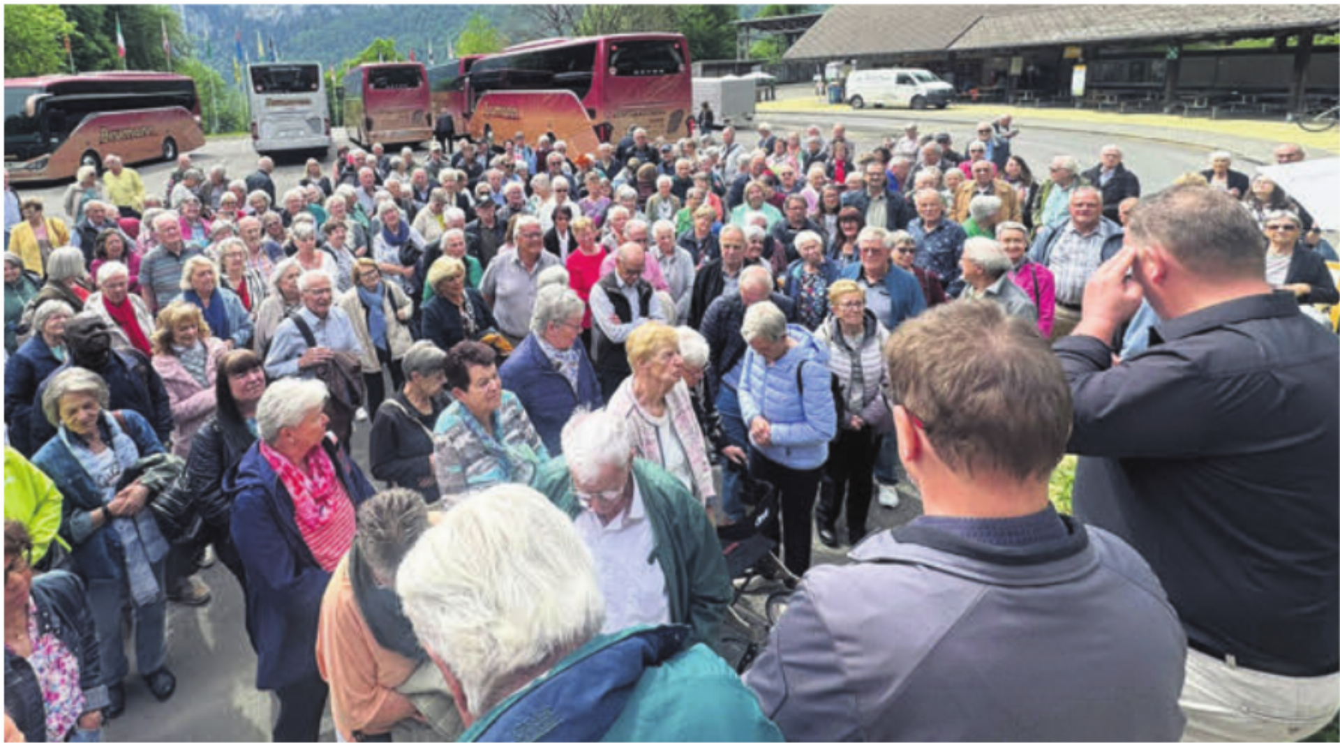 Stadtammann Stephan Troxler (ganz rechts) referiert vor den Bremgarter Senioren. Bild: zg - Das Bild wird blockiert. – Möglicherweise durch einen aktiven Adblocker.