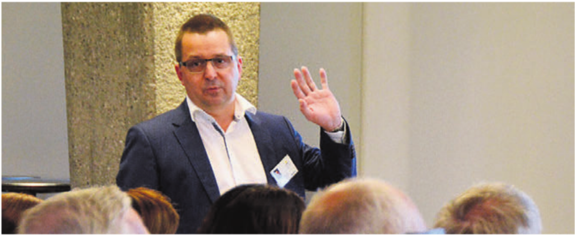 Daniel Strub, CEO, gab Einblick in die Finanzen des Spitals Muri. Bild: ake - Das Bild wird blockiert. – Möglicherweise durch einen aktiven Adblocker.