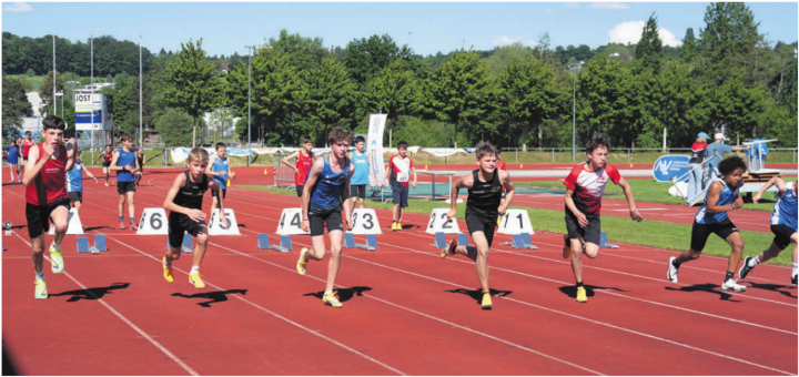 Leichtathletik-Mekka Niedermatten: An zwei Wochenenden gab es ganz viele spannende Rennen zu erleben. 
Bild: sh