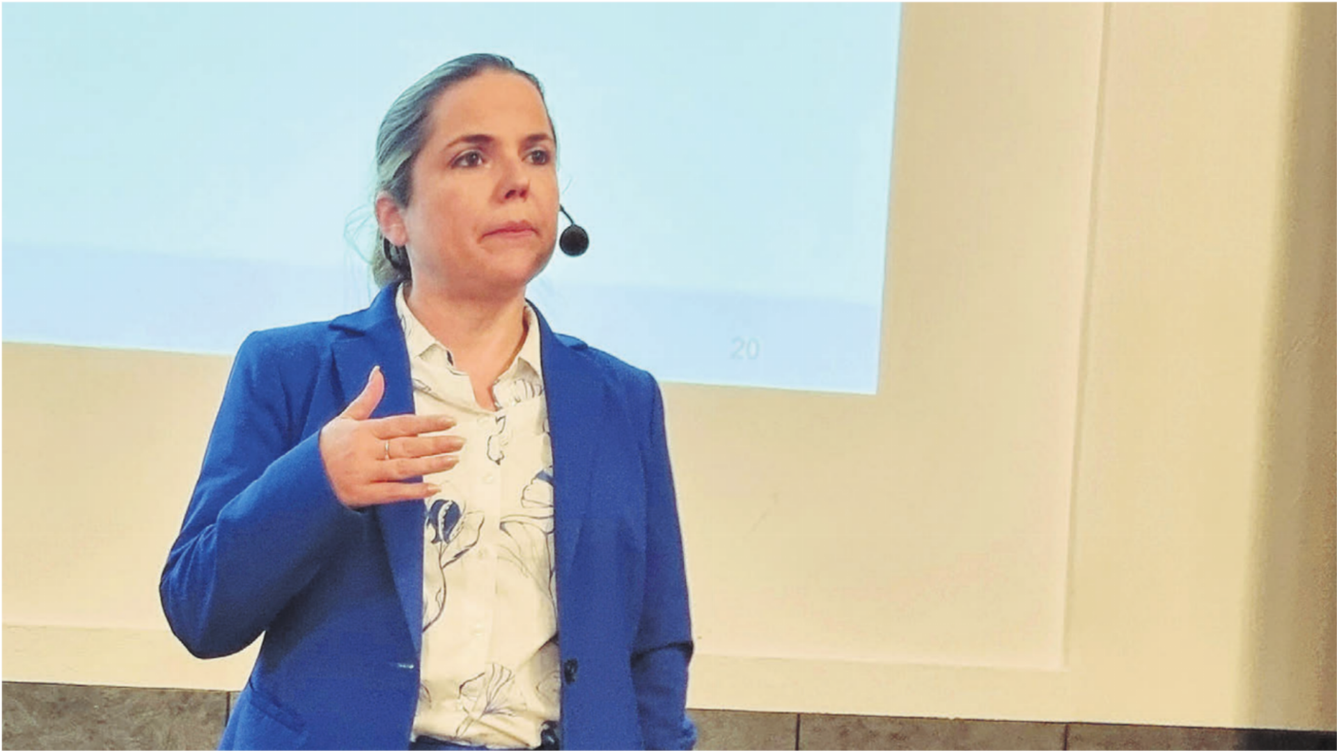 Regierungsrätin Martina Bircher stellte vor, wie sie plant, die gute Qualität der Aargauer Schulen weiter auszubauen.    Bild: Verena Anna Wigger - Das Bild wird blockiert. – Möglicherweise durch einen aktiven Adblocker.