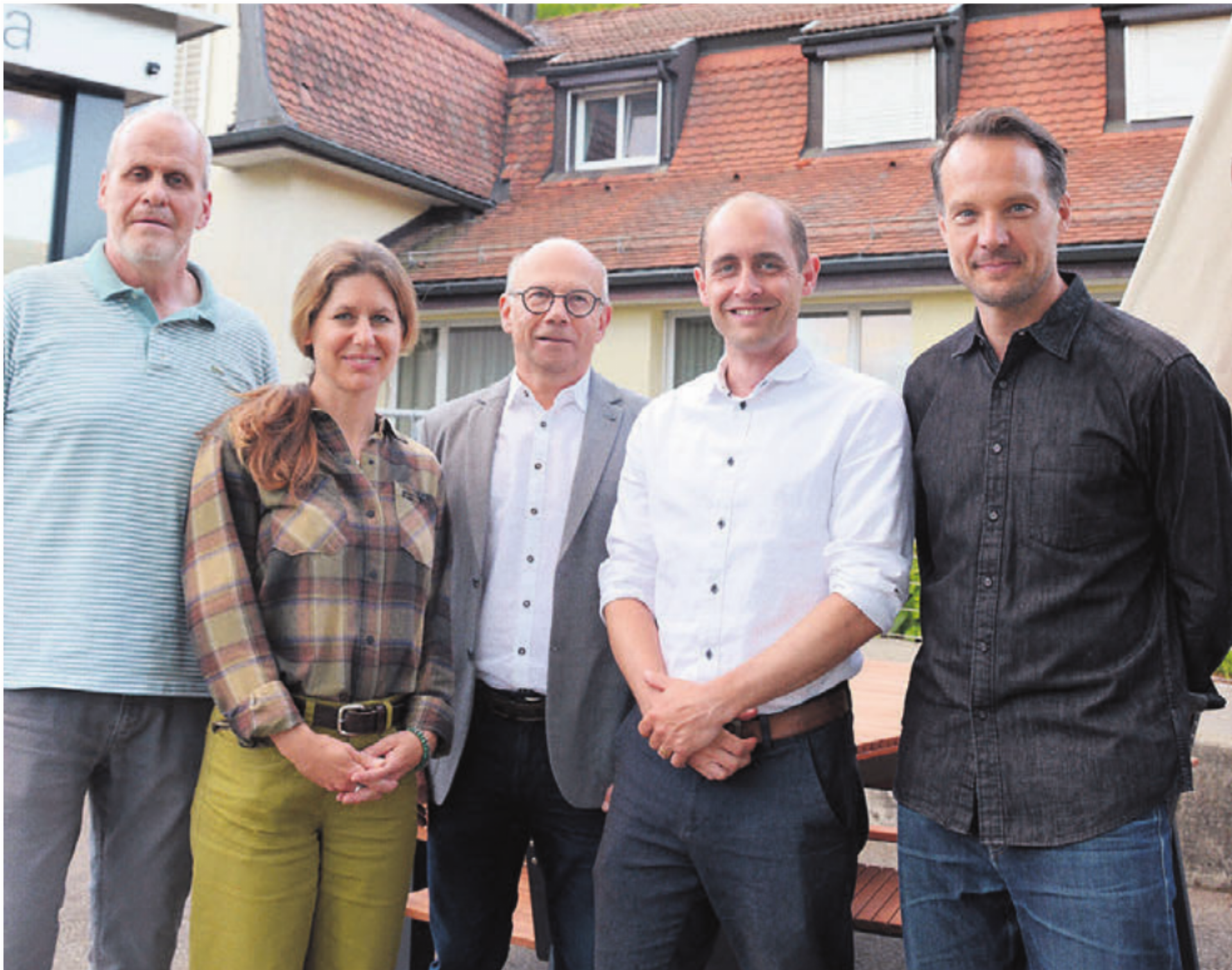 Der neue Vorstand: (v. l.) die Bisherigen, Gesamtleiter Hansruedi Luginbühl, Flavia Blatty und Stiftungsleiter Viktor Stutz, sowie die frisch gewählten Marco Bosshard und Philipp Siegenthaler. - Das Bild wird blockiert. – Möglicherweise durch einen aktiven Adblocker.