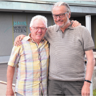 Immer die Bewohner im Fokus - Peter Siegenthaler (links) und Felix Irniger ziehen nach 15 Jahren im Gönnerverein den Hut und treten aus ihren Ämter zurück. Bilder: Sabrina Salm