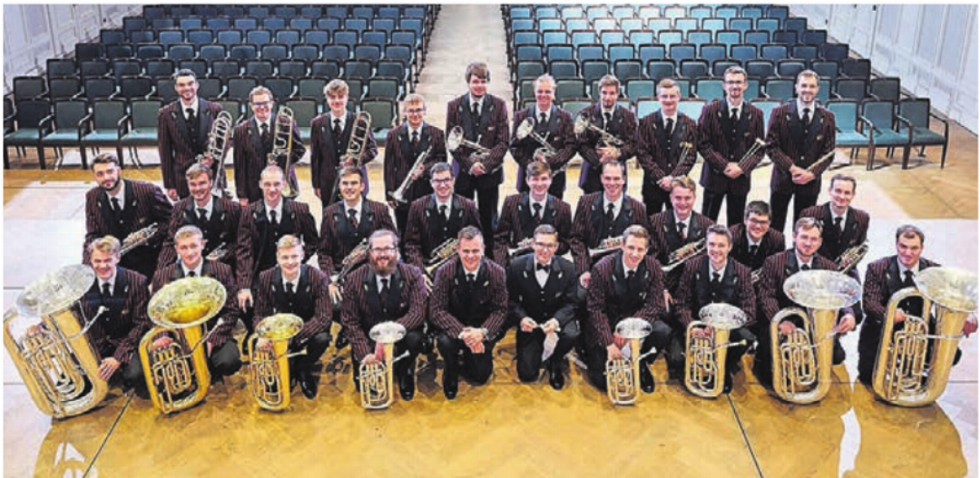 Die Swiss Armed Forces Brass Band ist eine von mehreren Formationen der Schweizer Armee und tritt am Sonntag in Dottikon auf. Bild: DMA Die Swiss Armed Forces Brass Band ist eine von mehreren Formationen der Schweizer Armee und tritt am Sonntag in Dottikon auf. Bild: DMA