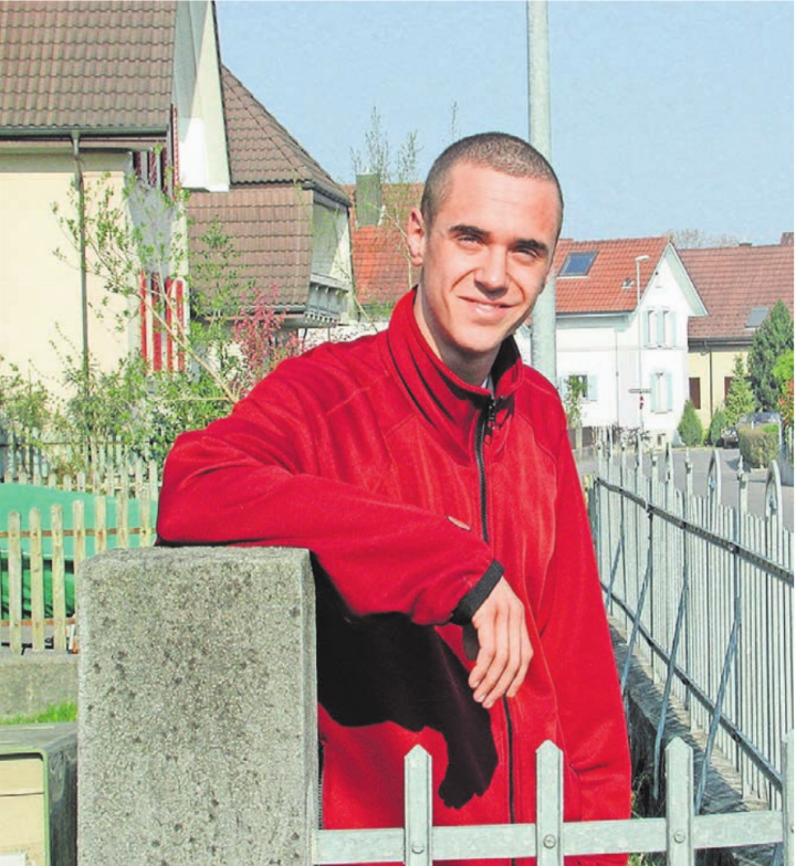 Jan Dettwyler Anfang der 2000er-Jahre am Bankweg in Wohlen.
