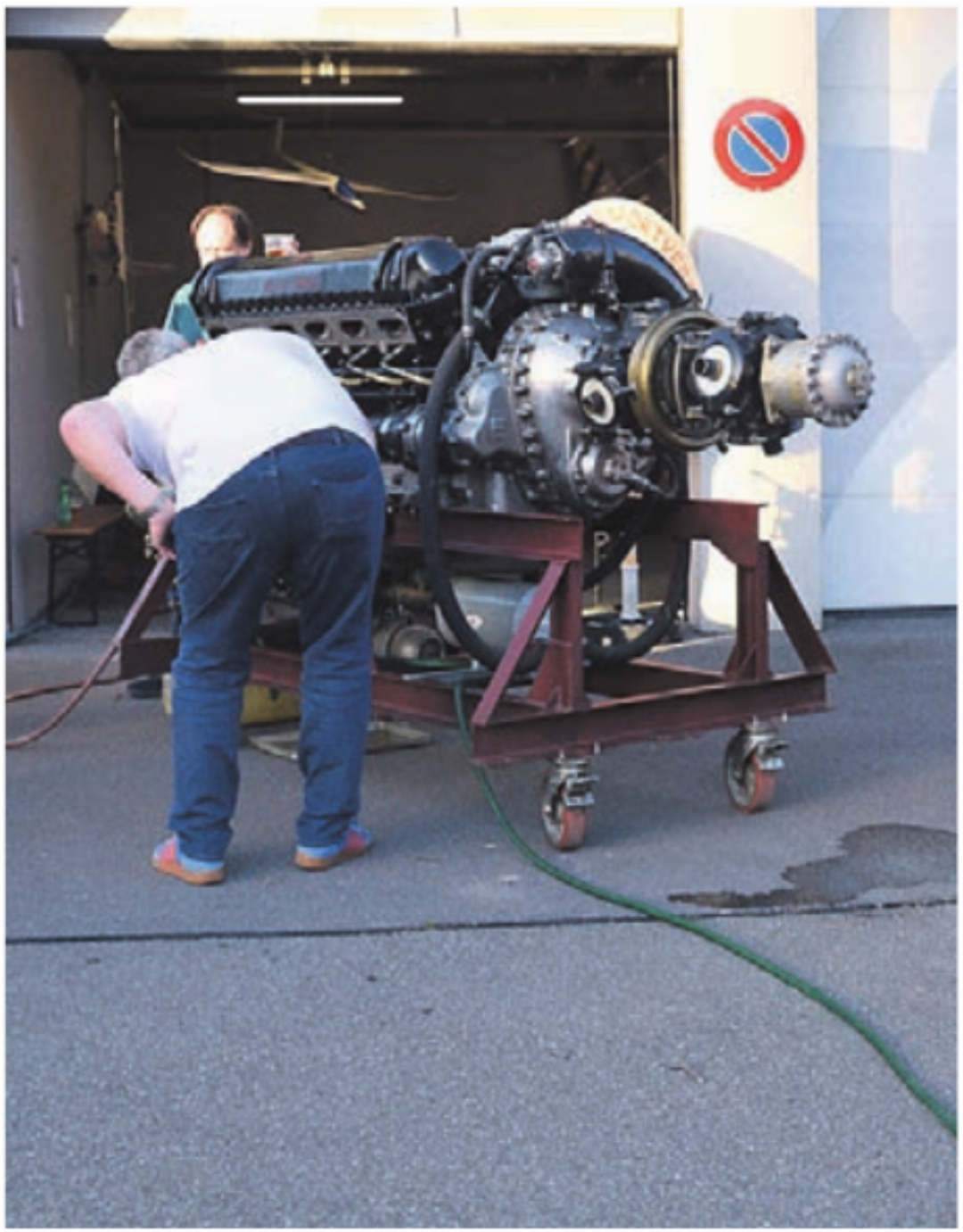 Grosses Interesse weckte der historische Rolls-Royce-Griffon-V12-Flugmotor. Grosses Interesse weckte der historische Rolls-Royce-Griffon-V12-Flugmotor.