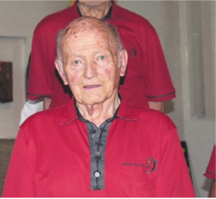 Seit 60 Jahren als Sänger dabei: Toni Huwiler vom Männerchor Sins. Seit 60 Jahren als Sänger dabei: Toni Huwiler vom Männerchor Sins.