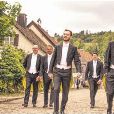 Witz, Präzision und Überraschungen - The Singing Pinguins werden für tolle Unterhaltung sorgen.   Bild: zg