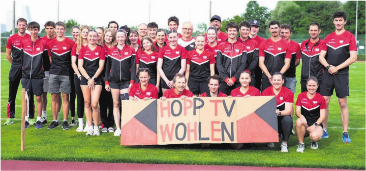 Die Leichtathletinnen und Leichtathleten waren mit dem 7. Rang in der NLC zufrieden. Der TV Wohlen an den SVM in Riehen.    Bild: zg