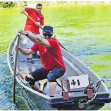 Wassersportclub am Becherwettfahren - Der WSCB gibt vollen Einsatz in Zürich. Bild: zg