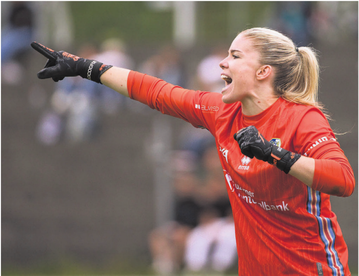 Laura Schneider beendet mit nur 30 Jahren ihre Karriere. Und das, obwohl die Torhüterin des FC Luzern sogar im erweiterten Nati-Kader war. Für die Aristauerin passten Aufwand und Ertrag nicht mehr zusammen. Bild: Freshfocus