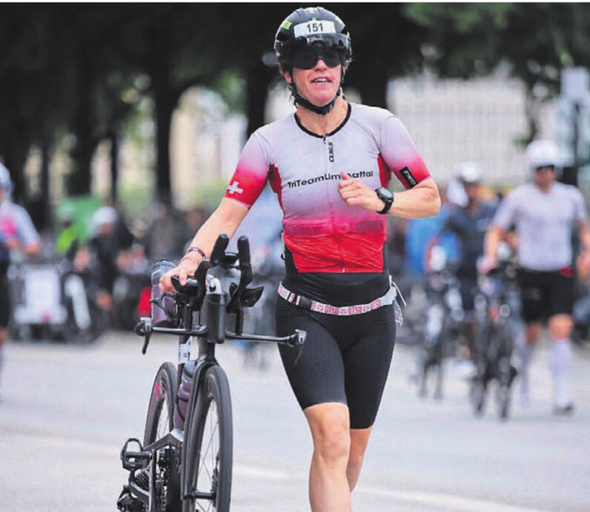 Cécile Treier erlebte Ungewöhnliches an der Ironman-EM in Hamburg. Bild: Sportograf - Das Bild wird blockiert. – Möglicherweise durch einen aktiven Adblocker.