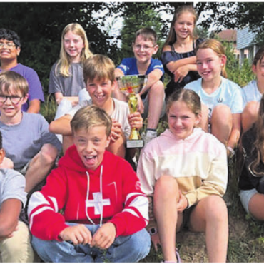 Die Nase vorn - Die 4. Klasse aus Staffeln gewann die Klassenwertung 3./4. Klasse (Kategorie C) am sCOOL-Cup 2026.
