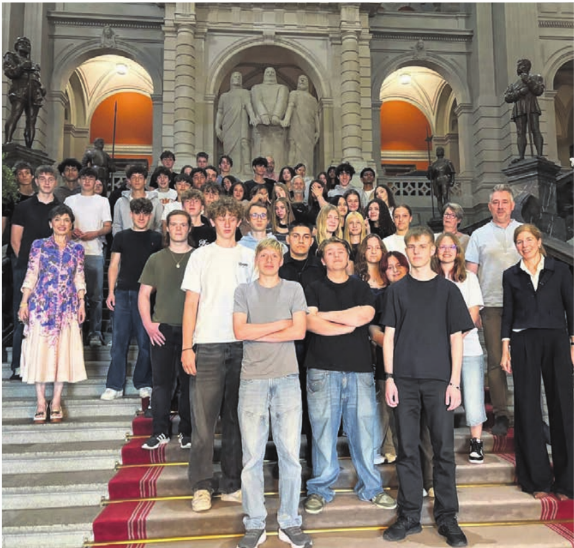 Die Einblicke in das Bundeshaus waren für alle sehr eindrücklich. - Das Bild wird blockiert. – Möglicherweise durch einen aktiven Adblocker.