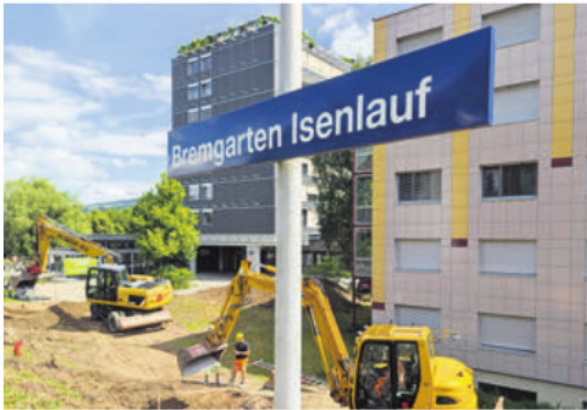 Die Isenlauf-Haltestelle wird rundum modernisiert. Bild: huy - Das Bild wird blockiert. – Möglicherweise durch einen aktiven Adblocker.