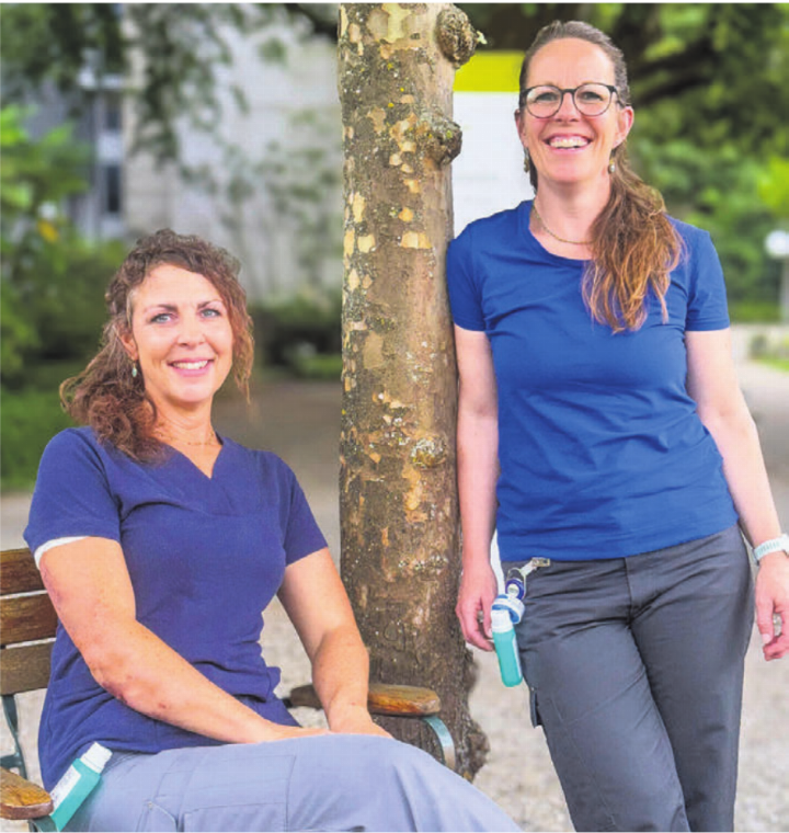 Andrea Budmiger (rechts) und Daniela Huber. Bild: zg