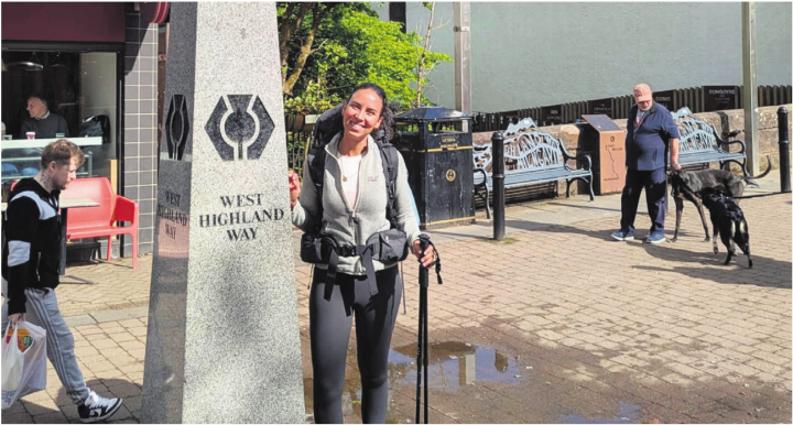 Alejandra Hasler absolviert den West Highland Way in Schottland allein. Bild: zg Alejandra Hasler absolviert den West Highland Way in Schottland allein. Bild: zg