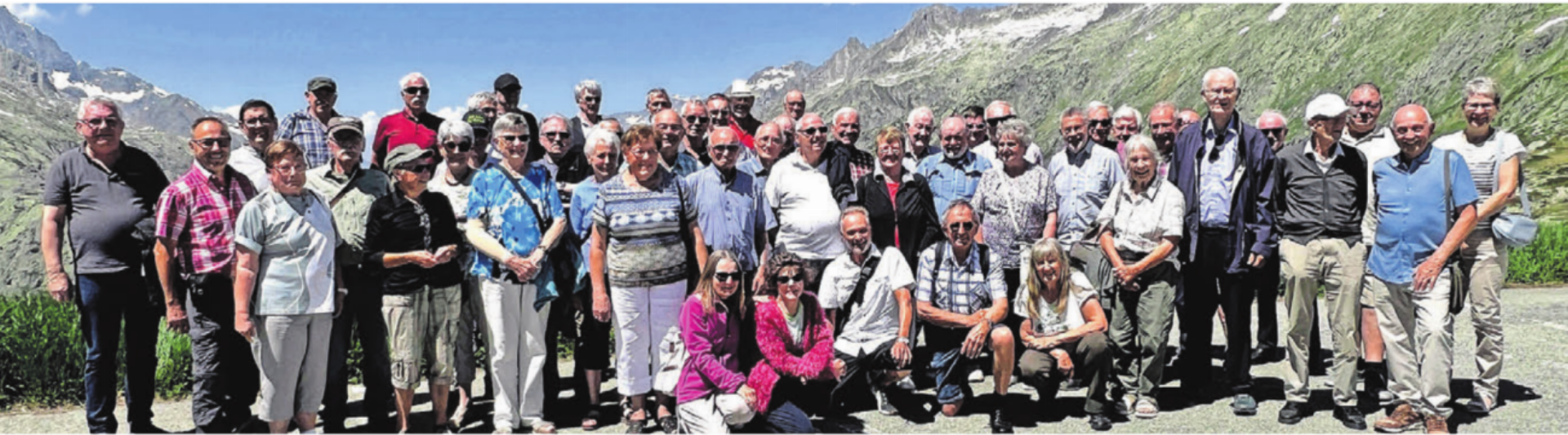 Der Veteranenverein Boswil auf Reisen – da darf das obligate Gruppenfoto nicht fehlen. Bild: zg - Das Bild wird blockiert. – Möglicherweise durch einen aktiven Adblocker.