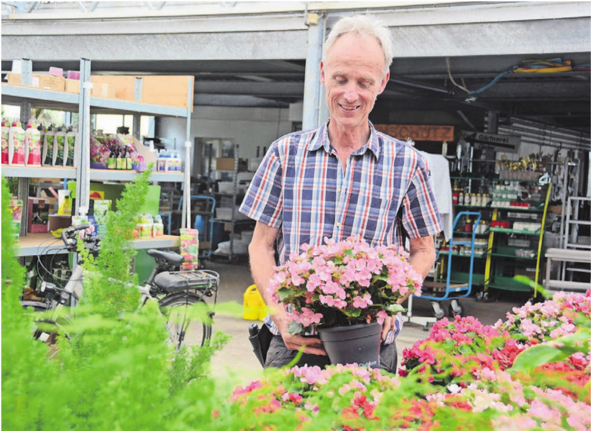 32 Jahre lang drehte sich seine Welt mehrheitlich um Blumen, nun zieht Alex Gisler einen Schlussstrich. «Ich freue mich auf meine Pensionistenzeit – mit vielen Chancen und Möglichkeiten», sagt er. Bild: Chregi Hansen - Das Bild wird blockiert. – Möglicherweise durch einen aktiven Adblocker.