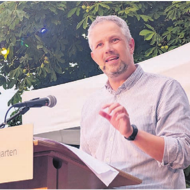 Der 1. August als Workshop - Jonas Meier hielt eine unterhaltsame 1.-August-Ansprache.