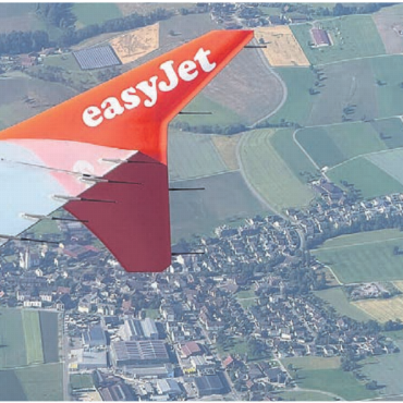 Der Blick in die Weite - Während eines planmässigen Passagierflugs von Palma de Mallorca nach Zürich. Der Blick auf Auw lässt völlig neue Perspektiven zu. Das findet auch Fotograf Köbi Schenkel aus Auw.