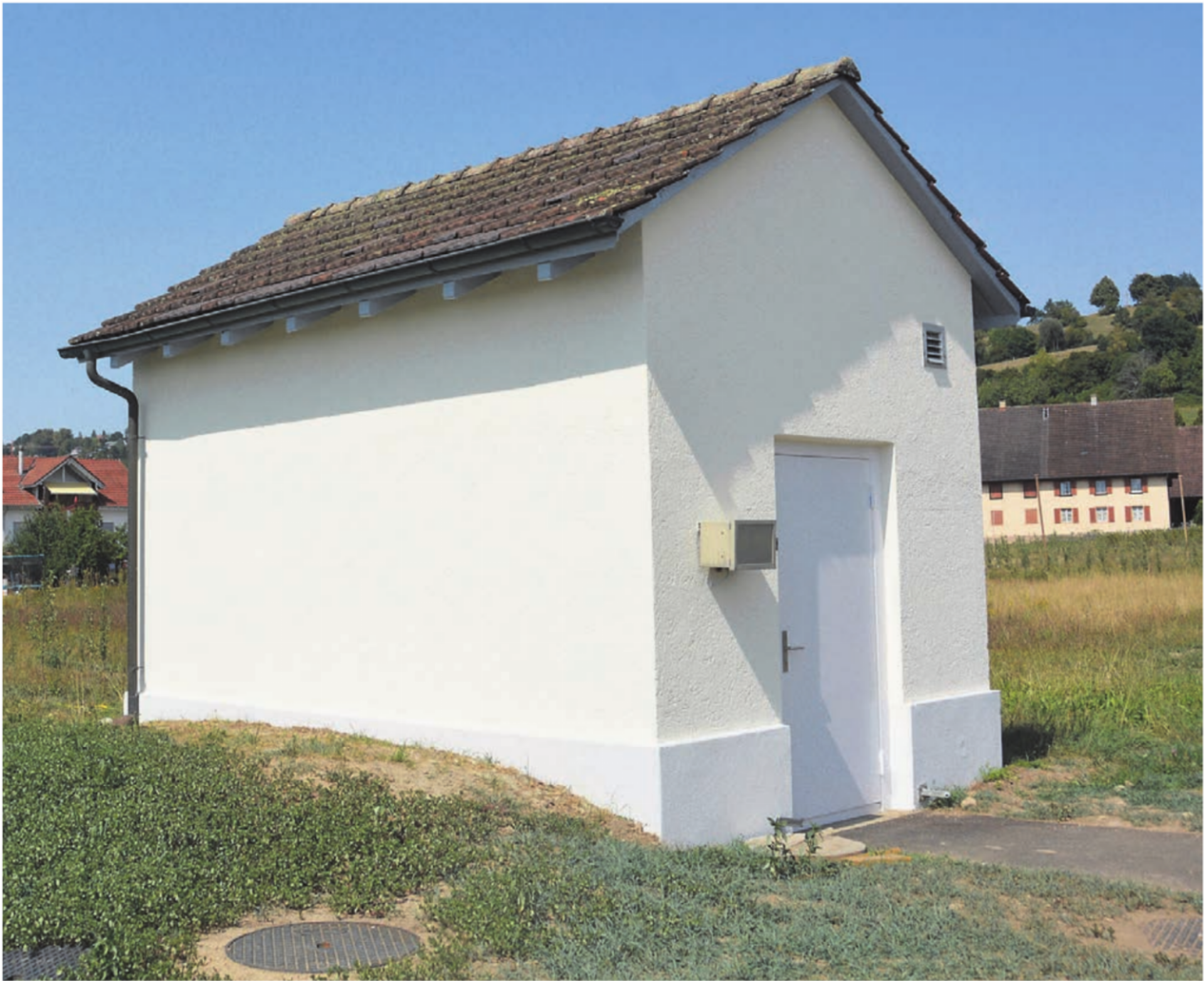 Die Arbeiten am Grundwasserpumpwerk Zufikon sind bald abgeschlossen.    Bild: Roger Wetli - Das Bild wird blockiert. – Möglicherweise durch einen aktiven Adblocker.