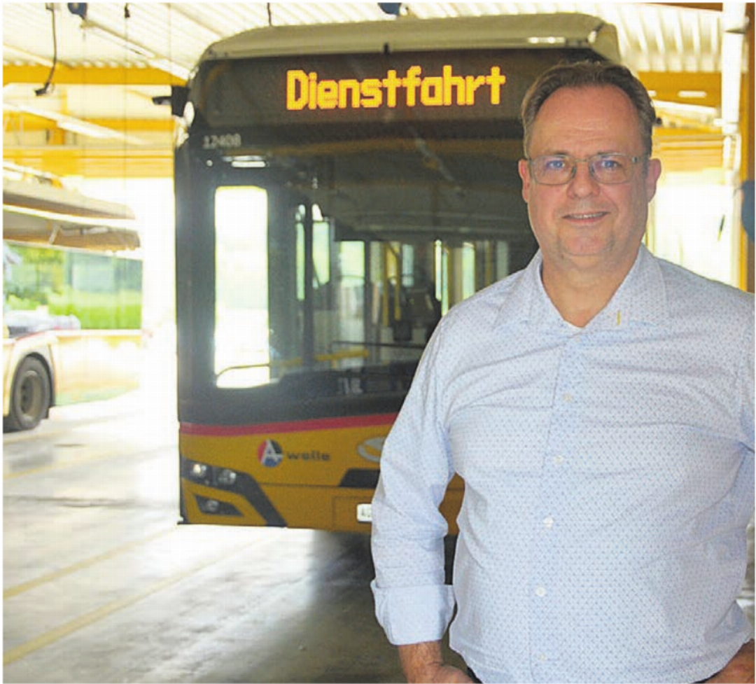 Die grossen Busse faszinieren Jens Malek. Die grossen Busse faszinieren Jens Malek.